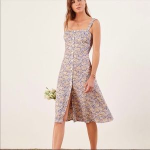 Reformation persimmon dress size 2